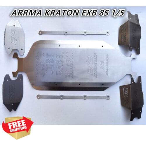 RC Radio control car Arrma Kraton EXB 8S 1/5 chassis suspension arm guard protection plate armor option upgrade parts