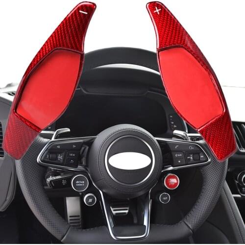 Gear Shifter For Audi R8 RS3 RS4 RS5 TT RS 2016 2017 2018 2019 2020 Accessories Steering Wheel Shift Paddle Trim Cover