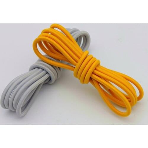 Professional Laces 3MM Natural Element Color Elastic Ropes Excellent Extension Polyester Shoelaces For Pant&Waist