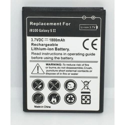 High Quality EB-F1A2GBU S2 Replacement Battery For Samsung Galaxy S2 i9100 i9103 i9105 i9108 i9050 I777 B9062 Battery SII
