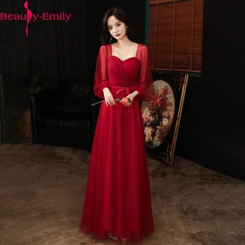 Sexy Strapless Long Sleeve Sequined Tulle Evening Dress Long 2021 Elegant Simple Lace Up Back Formal Party Dresses Real Photo