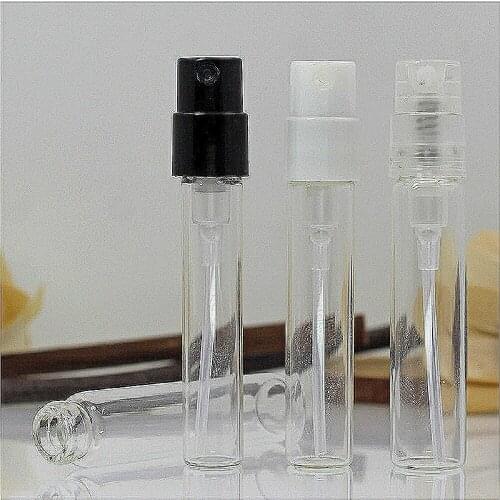 2ml Glass Trial Pack Parfum Spray Bottle Portable Mini Perfume Bottle Glass Empty Bottle Cosmetics Refillable Bottle