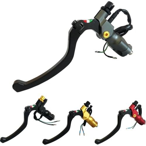 Universal CNC style B multicolor motorcycle cable clutch lever handle with clutch switch for Yamaha Honda KA Vaasa ki Suzuki