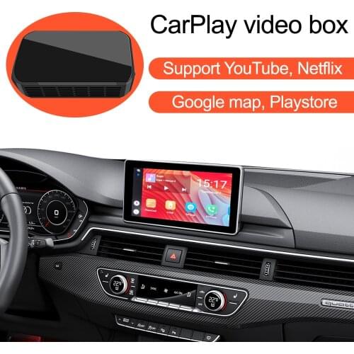 Video AI Box for Audi A4 A5 A6 A8 Q3 Q5 Q7 BMW X3 X5 with Built in CarPlay, Supports Mirror Link Multimedia Android System BT