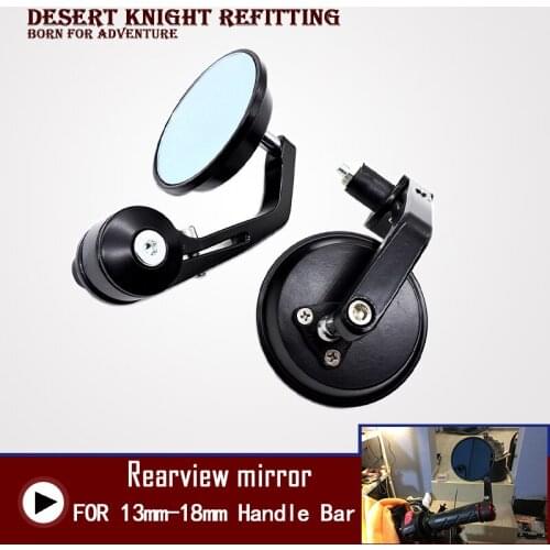 Motorcycle Bike Cruiser Chopper ATV Aluminum 7/8'' 22mm Bar End Side Rear View Mirror For BMW Ducati Aprilia Victory Triumph