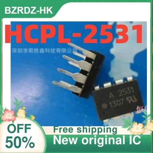 2-10PCS/lot A2531 HCPL-2531 DIP8 New original IC