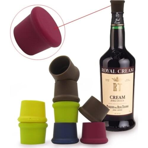 1000pcs Creative Silicone Fresh Beer Bottle Stopper Cruet Of Wine Cork Stopper Bottle Cap Flip Top Lid Seal Cork Bar Tool ZA1113