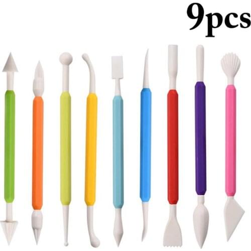 Kapmore Fondant Modeling Tools DIY 10Pcs Plastic Cake Sculpting Tools DIY Baking Tools Accessories Baking Needle Cake Decor
