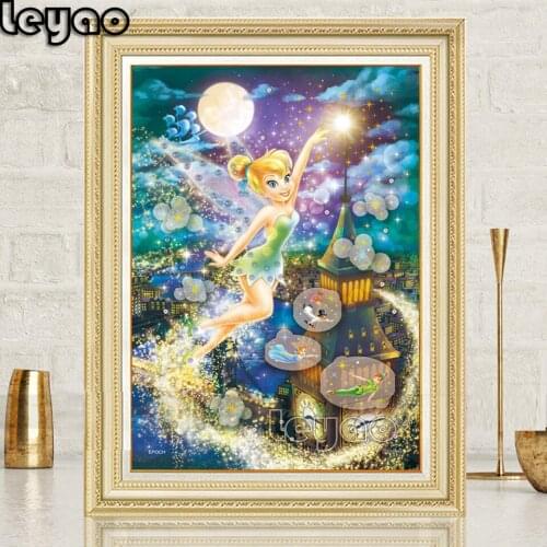 Diamond Painting Cross Stitch Cartoon anime Elf Flower Fairy Full Square/Round Diamond Embroidery Mosaic Rhinestones Wall Decor