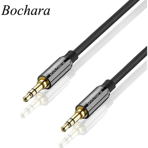 Bochara Gold Plated 3.5mm Audio Cable Male to Male Shielded For Speakers Headset 1.8m 3m 5m 10m 15m 20m