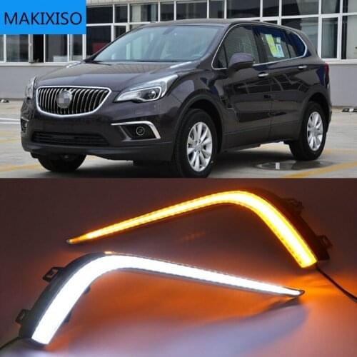2pcs Car LED Daytime Running Lights DRL /Turn Signal Lamp For Buick envision 2015-2017