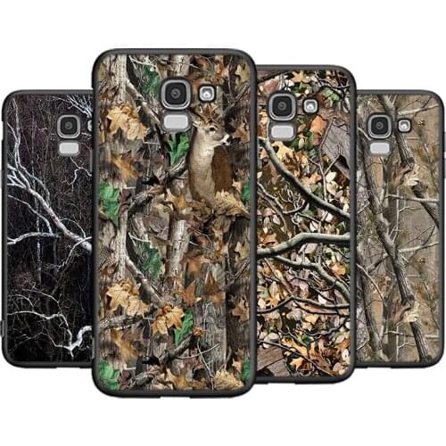 Tree Camouflage Defoliation Cover For Samsung Galaxy J8 J7 Duo J6 J5 Prime J4 Plus J3 J2 Core 2018 2017 2016 Phone Case
