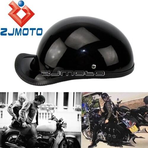 For Vintage Motorcycle Biker Helmet Novelty Helmet Cafe Racer Chopper Bobber Cruiser Retro Half-Face Helmet