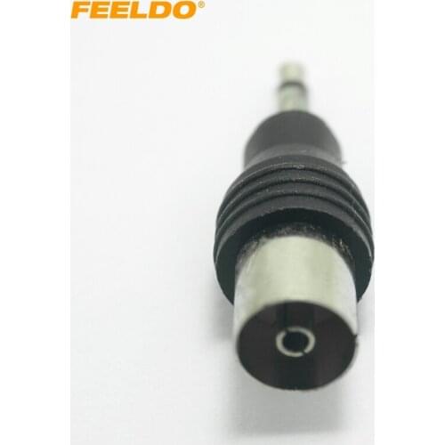 FEELDO Car Auto Motor 3.5mm TRS Connector to IEC (Female) Adaptor Plug #HQ1547