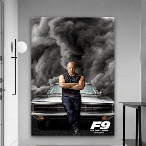 Movie Fast & Furious 9 Decoration Art Decor Painting Home Decor Poster Room Wall Decor Canvas Quality Poster Modern Design