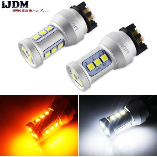 IJDM CANBUS PW24W LED For Audi A3 A4 A5 Q3 VW MK7 Golf CC Ford Fusion Front Turn Signal Lights, For BMW F30 3 Series DRL Lamps