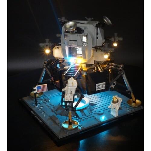 Kyglaring Led Light Up Kit For 10266 Apollo 11 Moon Landing Bin