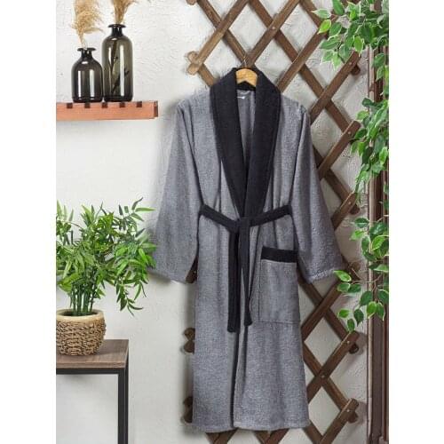 Batthroom Accessories Set %100 Cotton Unisex Bathrobe with Different Color Options Robe Pack S/M - L/XL