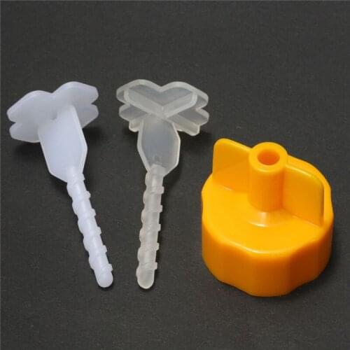 100pcs Tile Leveling System Wall Floor Flooring Tool Kits Caps Cross-Spacers Plastic prevent slippage Accurate tile