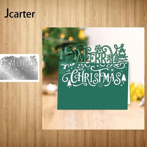 2021 New Metal Cutting Dies Merry Christmas Tree Craft for Scrapbooking Handmade Knife Mould Blade Punch Stencils Dies Cut Model