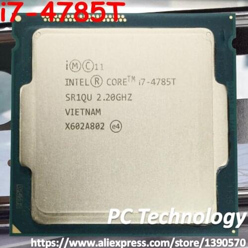 Original Intel Core i7 4785T SR1QU CPU 2.20GHz 8M 35W 22nm LGA1150 Quad-core Desktop i7-4785T processor Free shipping