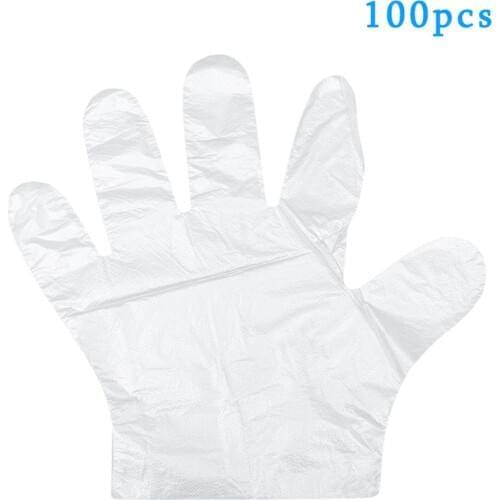 100PCS/Set Food Plastic Gloves Disposable Gloves for Restaurant Kitchen BBQ Eco-friendly Food Gloves Fruit Vegetable Gloves