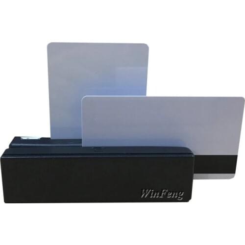 USB 3 Track Magnetic Stripe Card Reader Mini Financial Equipment HICO LOCO Magnetic PVC Loyalty Card Reader for Windows OS