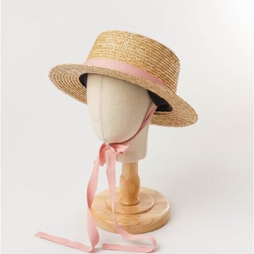 2021 New Summer Straw Hat Wide Brim Sun Cap with Ribbon Panama Hat Beach Foldable Hats Fashion Hats for Women sombreros de mujer