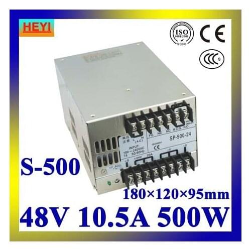 LED power supply 48V 10.5A 100~120V/200~240V AC input single output switching power supply 500W 48V transformer