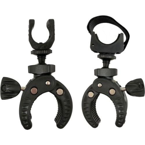 Durable Solid Universal 360 Degree Rotating Flashlight Clamp Holder Mount Clamp Clip for 5-45mm Bicycle Motorcycle Handlebar