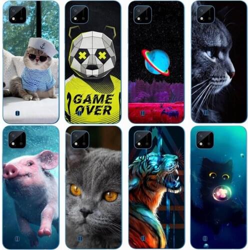 For OPPO REALME C20 Case Rose Wolf Cute Patterned Cover Soft Silicon Phone Case for OPPO Realme C20 Top Quality