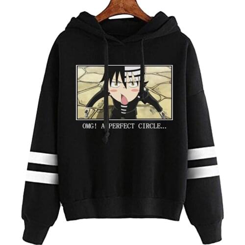 Funny Soul Eater Hoodies Sweatshirt Japan Style Anime Sweatshirts Streetwear for Women/men