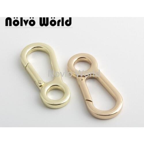 Nolvo World 5-20-100 pieces 10mm 4 colors Gold snap hook sewing accessories snap hook zink alloy metal snap hook connection