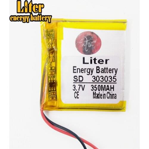 1/2/4Pcs Mp3 Mp4 MP5 Player GPS Replacement Battery For 3.7v 350mah 3.0*30*35mm 303035 Rechargeable Li Polymer Battery