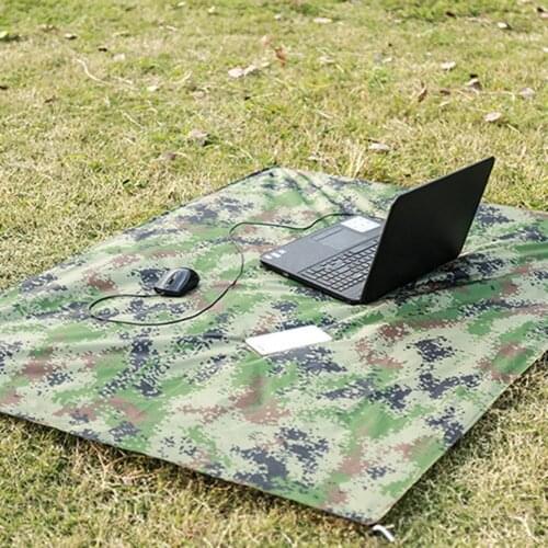 100 * 145cm Folding Camping Carpet Pocket Blanket Waterproof Beach Mat Outdoor Portable Picnic Mat Camping Bed Sleeping Pad