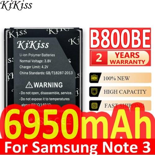 Original KiKiss Battery B800BE B800BC For Samsung Galaxy Note 3 N900 N9006 N9005 N9000 N900A N900T N900P 6950mAh Mobile Battery