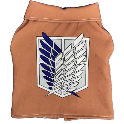 Anime Attack on Titan Cosplay Costumes Cat Hoodie Pet Cat Clothes Jacket Coat Clothing Outfit Hoodies