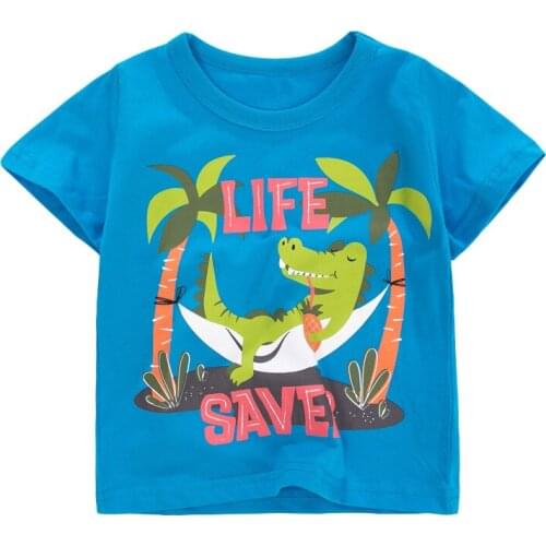 Bambino New Year 2021Tshirt for Boys Cartoon Summer Children Tops 2-7Years Little Kids Clothing Baby Costume Pure Cotton Shirt