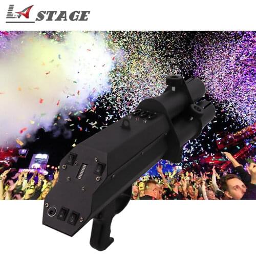 Free Shipping 3 Head Confetti Cannon Machine Paper Confetti Gun Machine Confetti Shooter Gun Machine Wedding Stage Effects