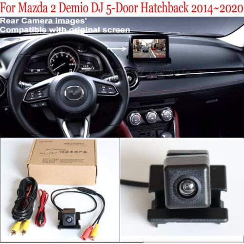FOR Mazda 2 Hatchback 5 Doors Mazda2 DEMIO DJ 2014~Present HD Car Rear View Camera 28 Pins Adapter Original Monitor Compatible