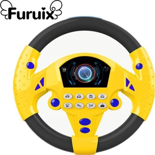 Simulation Driving Car Toy Steering Wheel Children with Light Musical Educational Copilot Gift Early Childhood Educational Toys