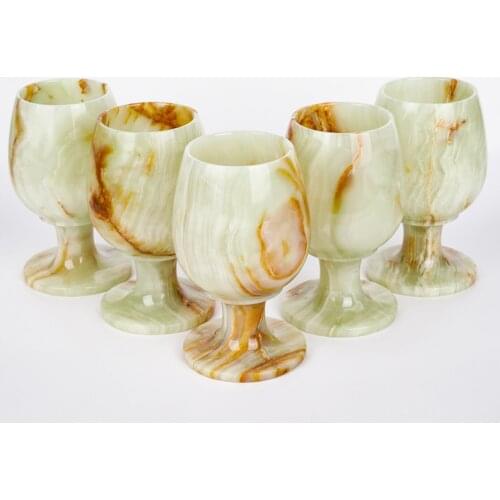 Natural Afghanistan Jade Drink Cup Party Marriage Wine Glass