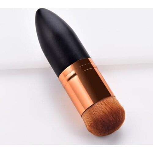 Single chubby pier powder makeup brush beauty tool