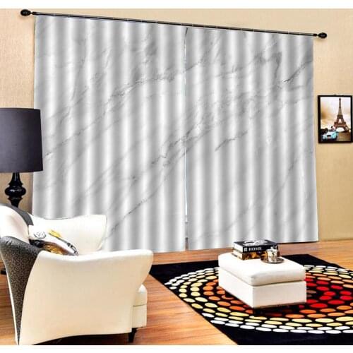 Marble curtains Photo 3D Curtains for Living Room Window curtains grey curtains