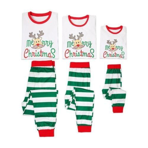 2020 New Christmas Men Women Kids Baby Family Matching Pajamas Set Sleepwear Nightwear Clothes