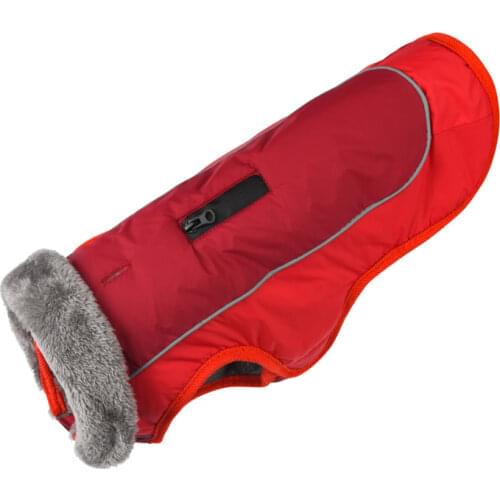 Autumn and Winter Newest Warm Two Feet Pet Clothes Thickening Cotton Padded Dog Fur Coat Reflective Large Sizes Dog Clothes