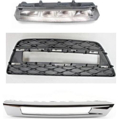 1 SET Front Right side Bumper Lateral & Chrome Grill & light for Mercedes GL350 GL450 GL550 GLS450 2013-2018