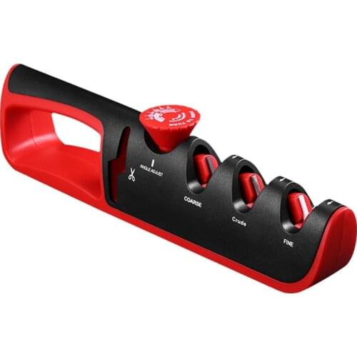 4 in 1 Adjustable knife Sharpener Kitchen Scissors Household Quick professional Sharpening Stone tools Tungsten Steel sharpener