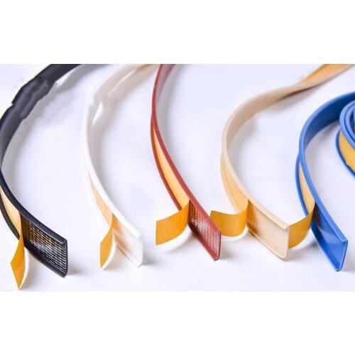 1M Self adhesive furniture edge banding seal tape 18mm U type Cabinet Closet PVC veneer sheets desk edge guard strip decoration