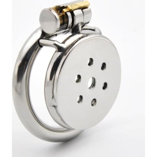 Super Mini Chastity Cage Stainless Steel Male Chastity Device 2 Size Penis Cage Cock Ring With Lock Sex Toys Men Sex Products